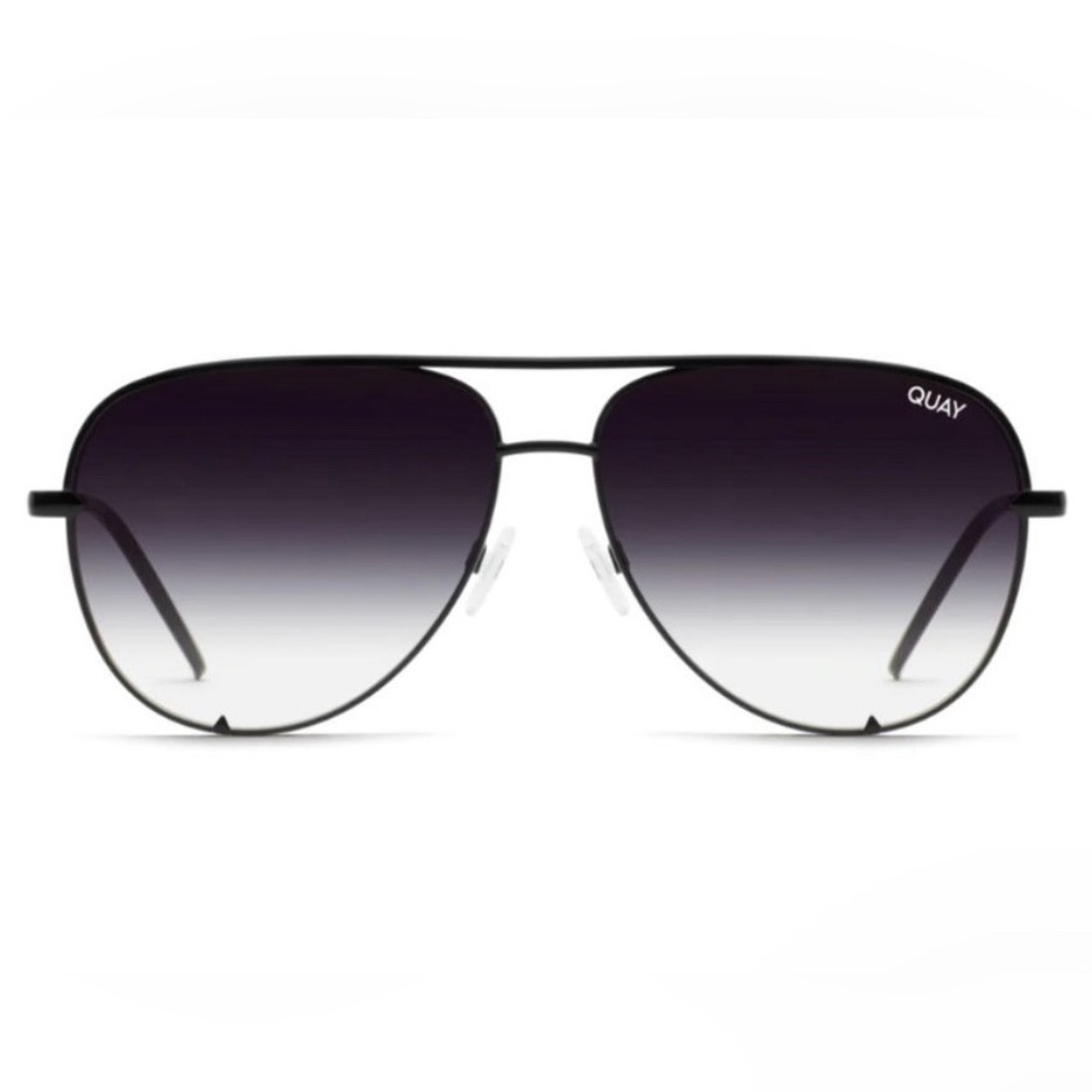 Quay High Key Aviator Black Frame/Fade Lens